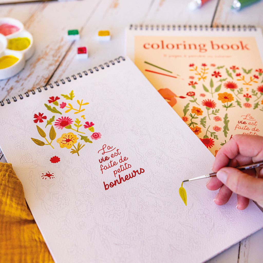 Carnet de coloriage - Petits bonheurs