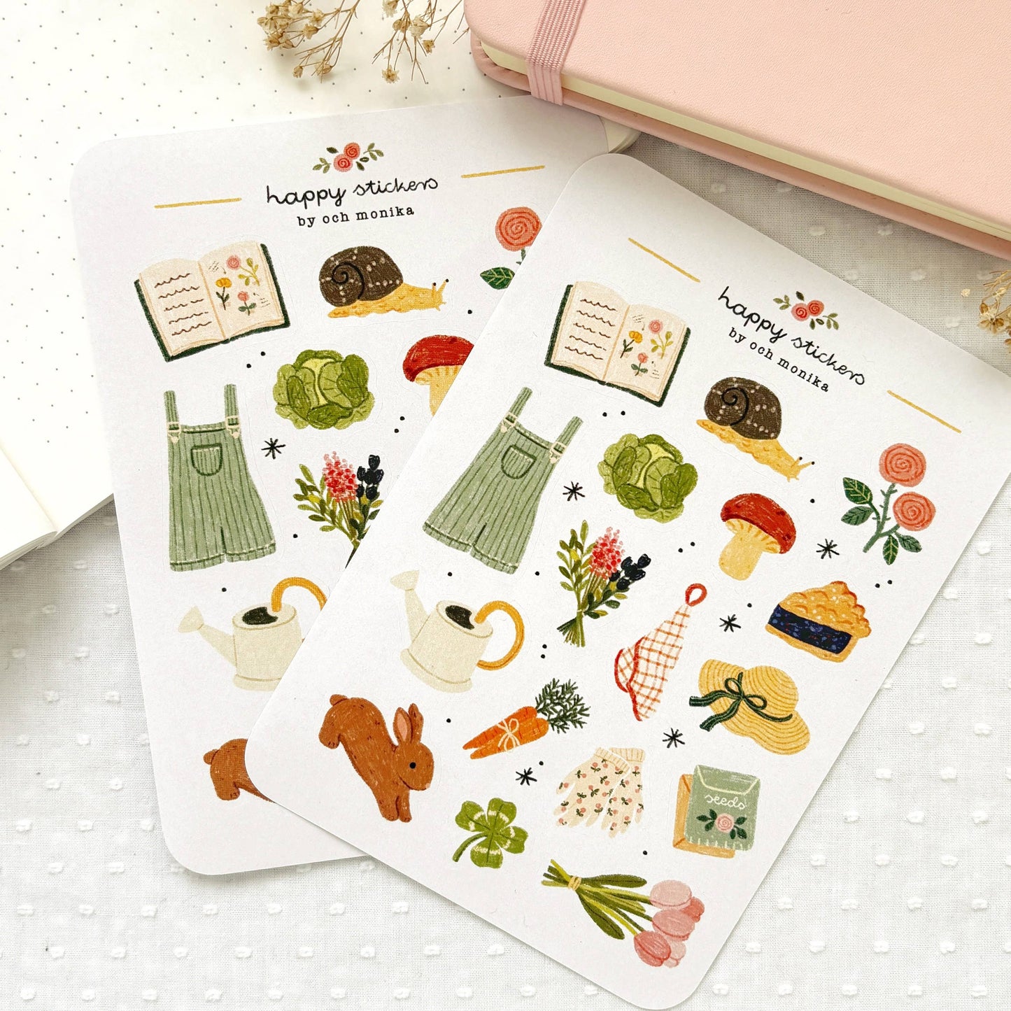 Planche de stickers - Au Jardin