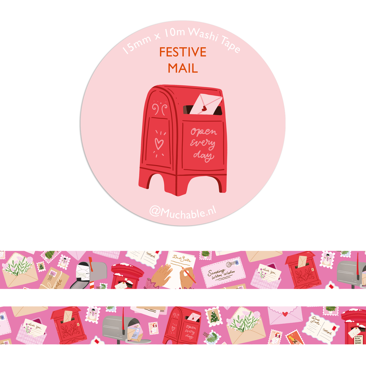 Washi Tape - Festive Mail