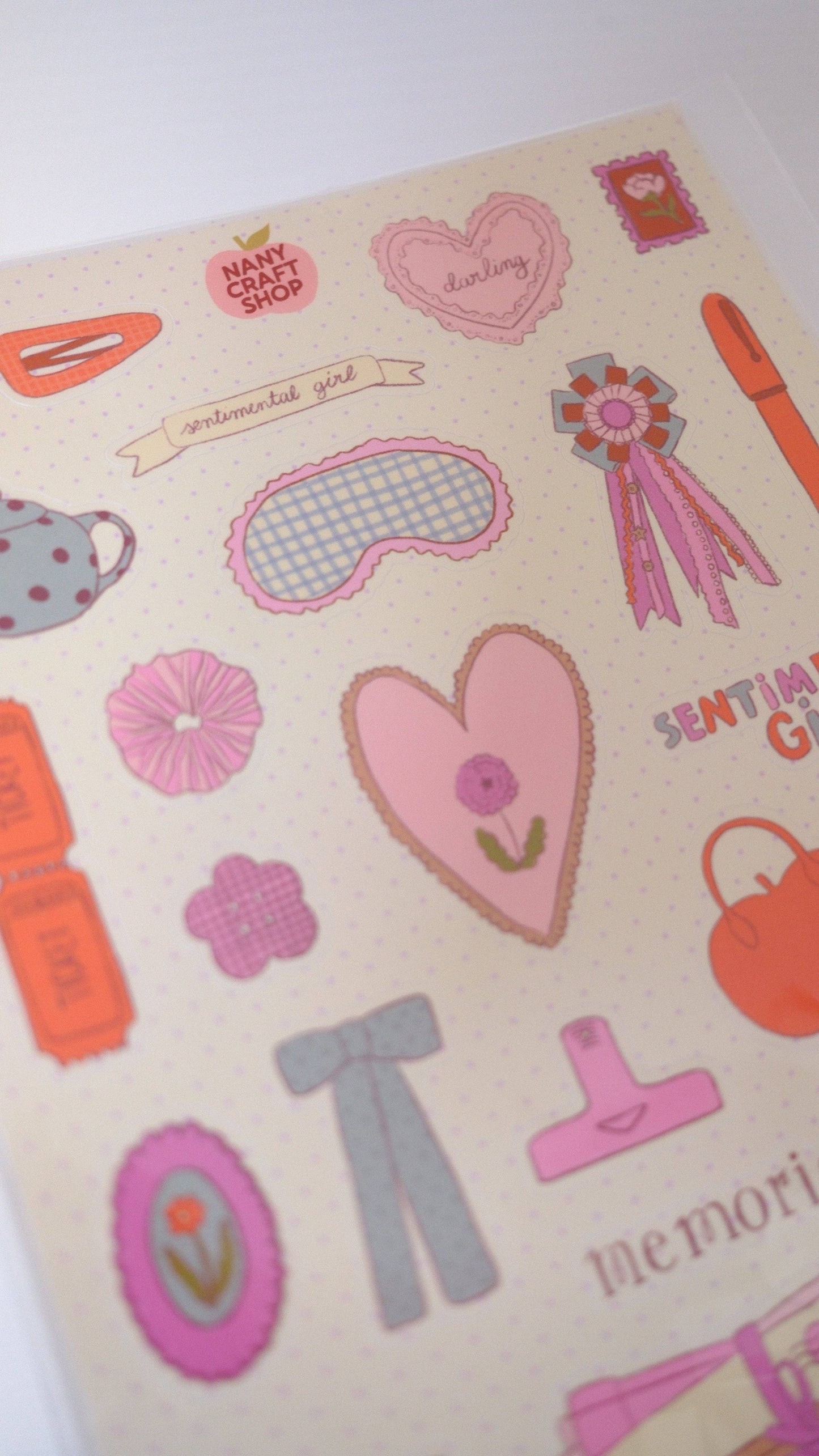 Planche de stickers - Sentimental Girl
