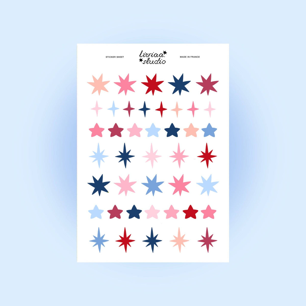 Planche de stickers - Étoiles