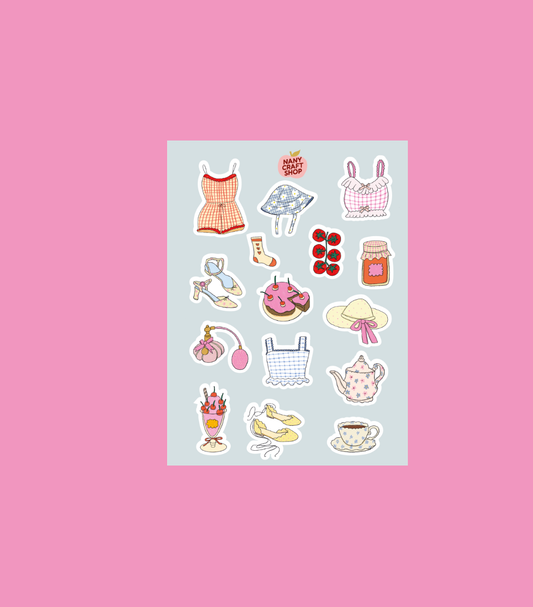 Planche de stickers - Pique-nique