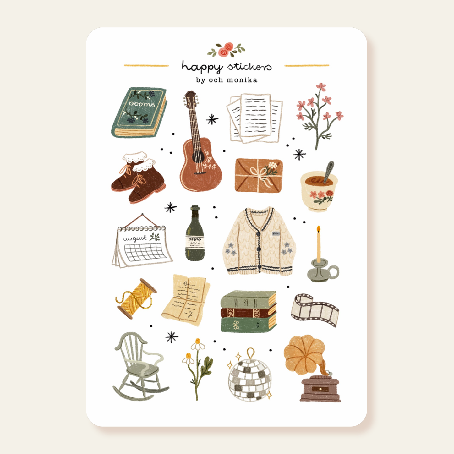 Planche de stickers - Folklore