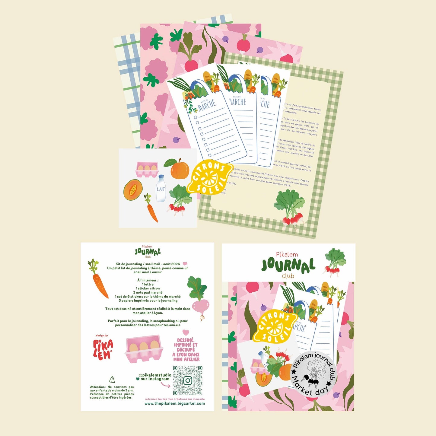 Kit de Journaling -  Market day