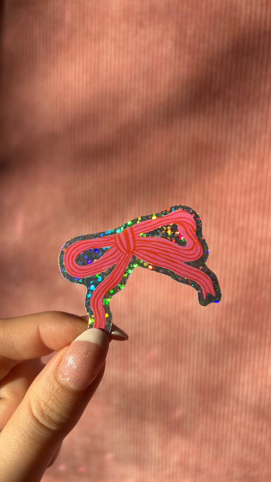 Sticker - Noeud Rose