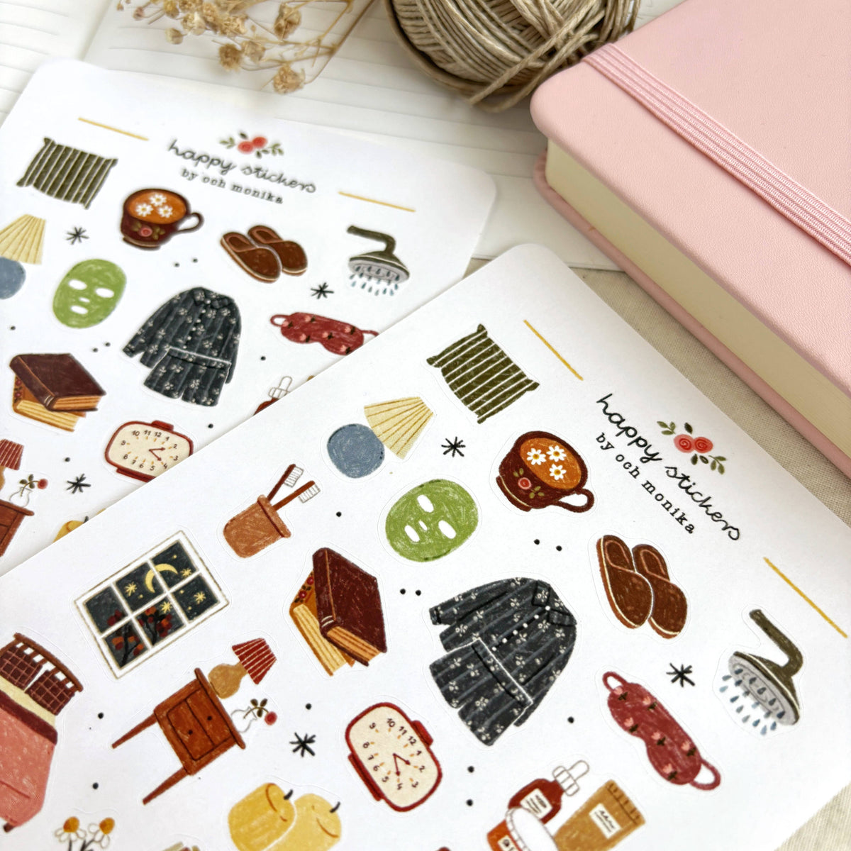 Planche de stickers - Bonne nuit