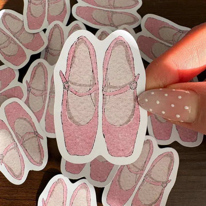Sticker - Ballerines Roses