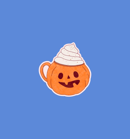 Sticker - Tasse Citrouille