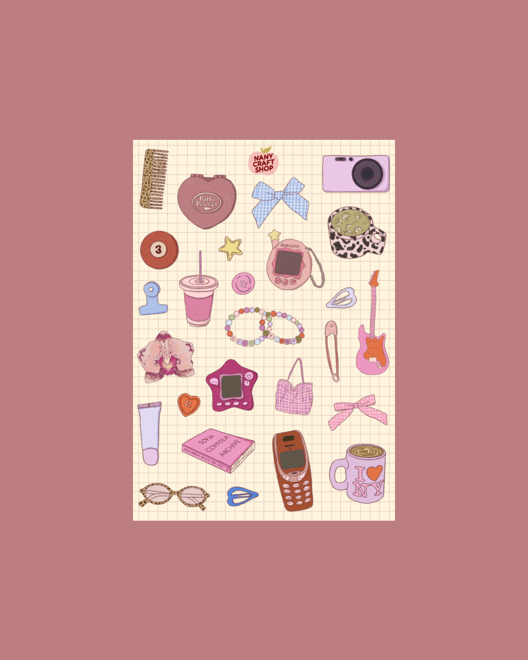 Planche de stickers - Nostalgie