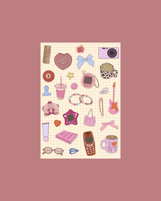 Planche de stickers - Nostalgie