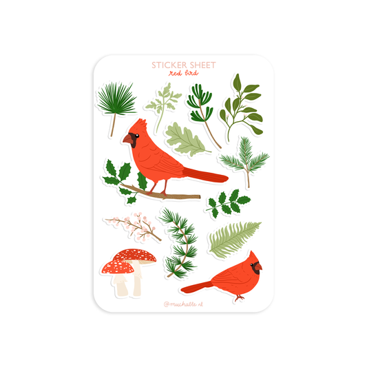 Planche de stickers - Oiseaux