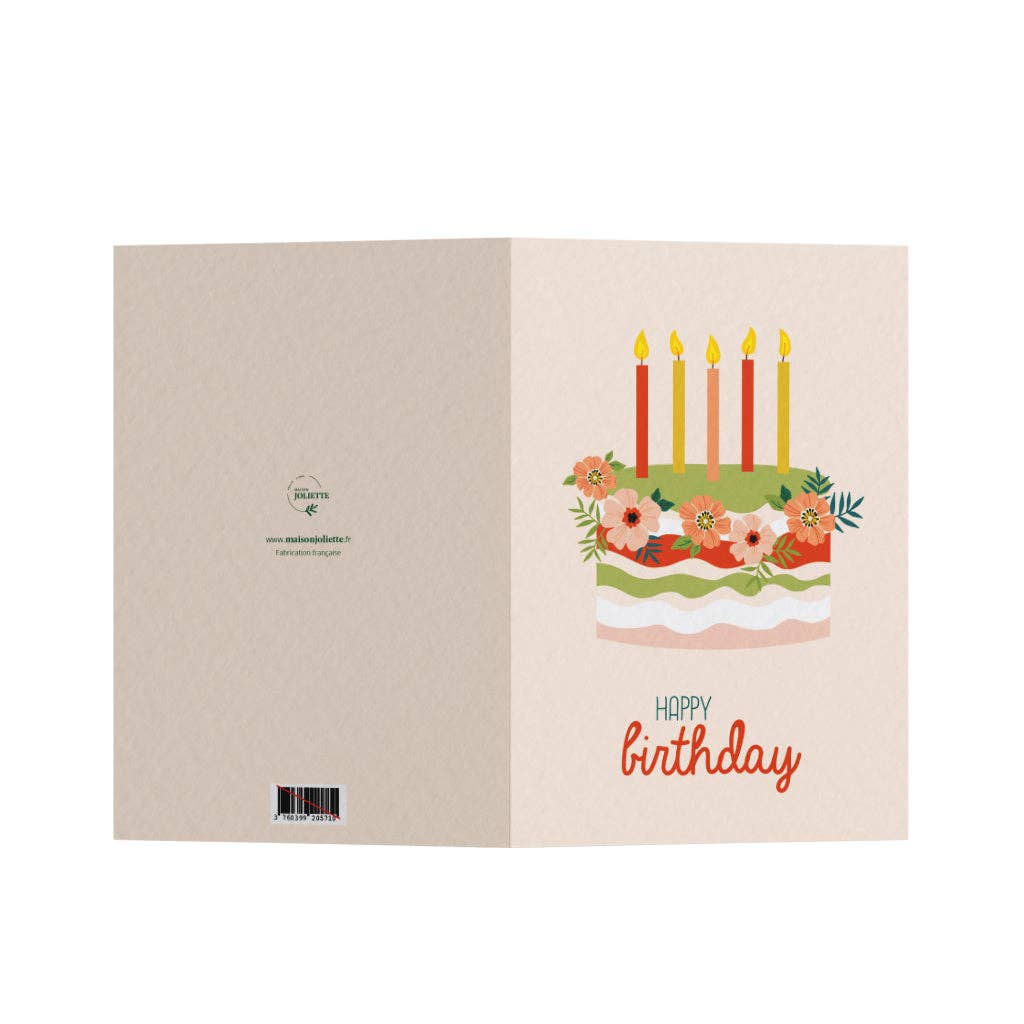 Carte de vœux - Birthday cake
