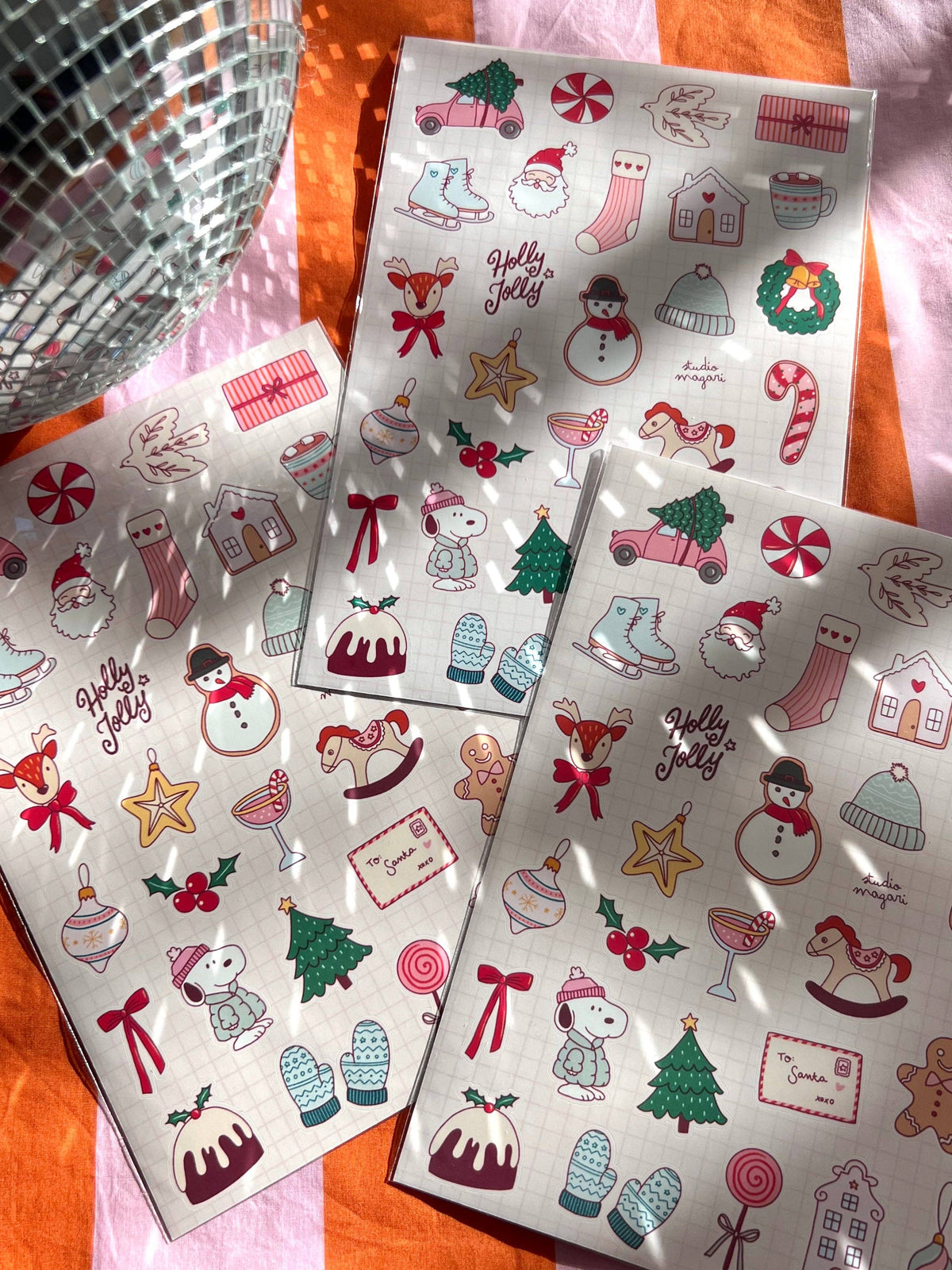 Planche de stickers - Hiver