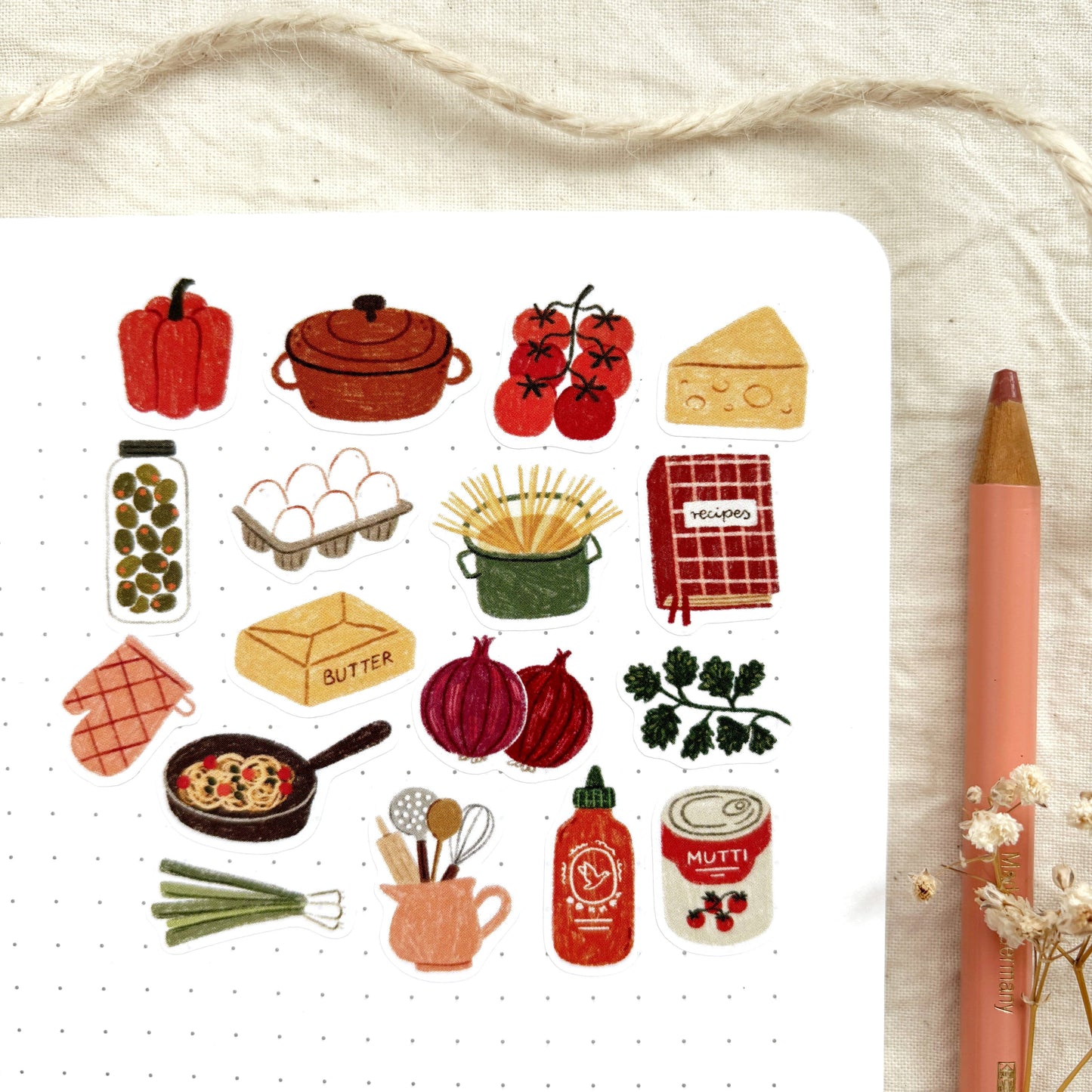 Planche de stickers - Cuisine maison