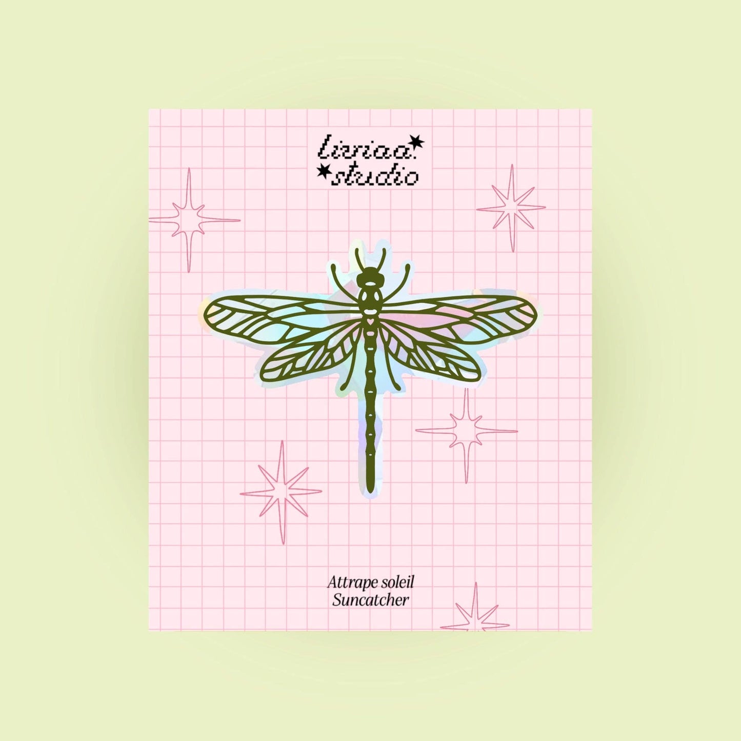 Sticker Sun Catcher - Libellule