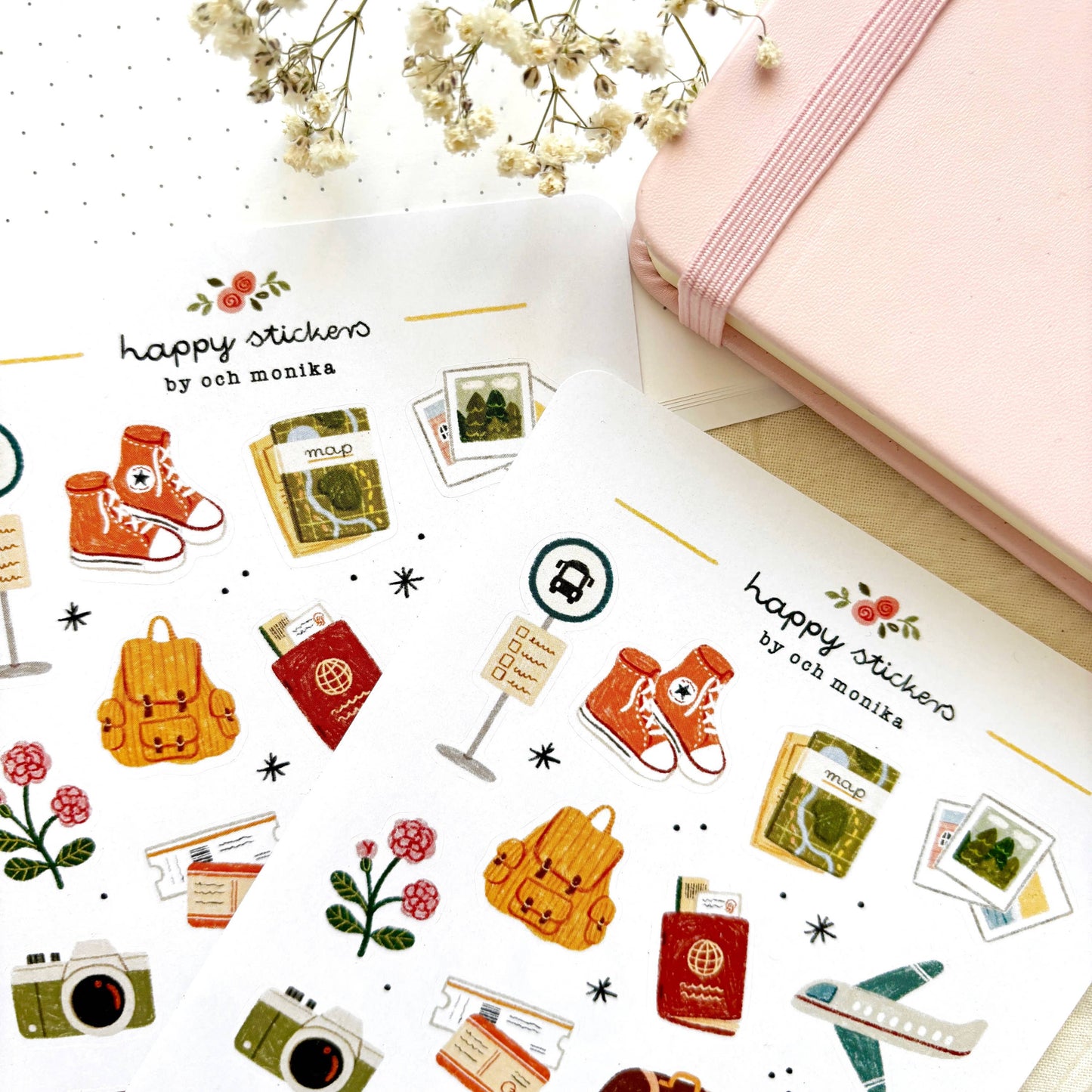 Planche de stickers - Voyageur