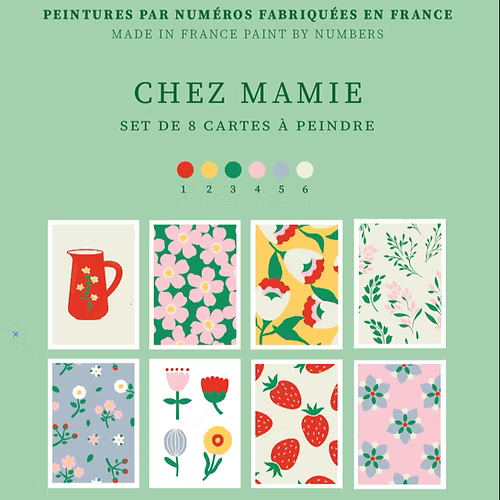 Peintures sur numéros - Chez Mamie
