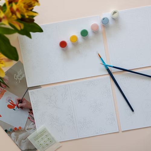 Peintures sur numéros - Chez Mamie