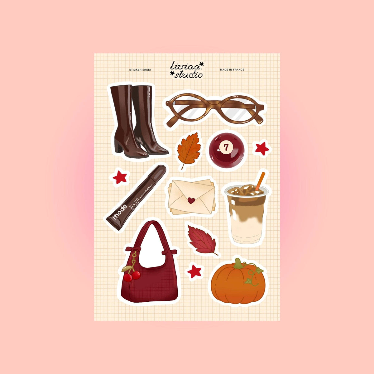Planche de stickers - Fall outfit