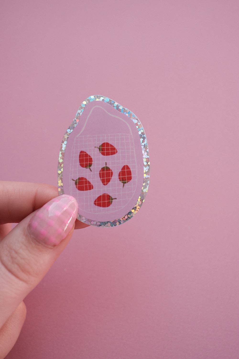 Sticker - Panier de fraises
