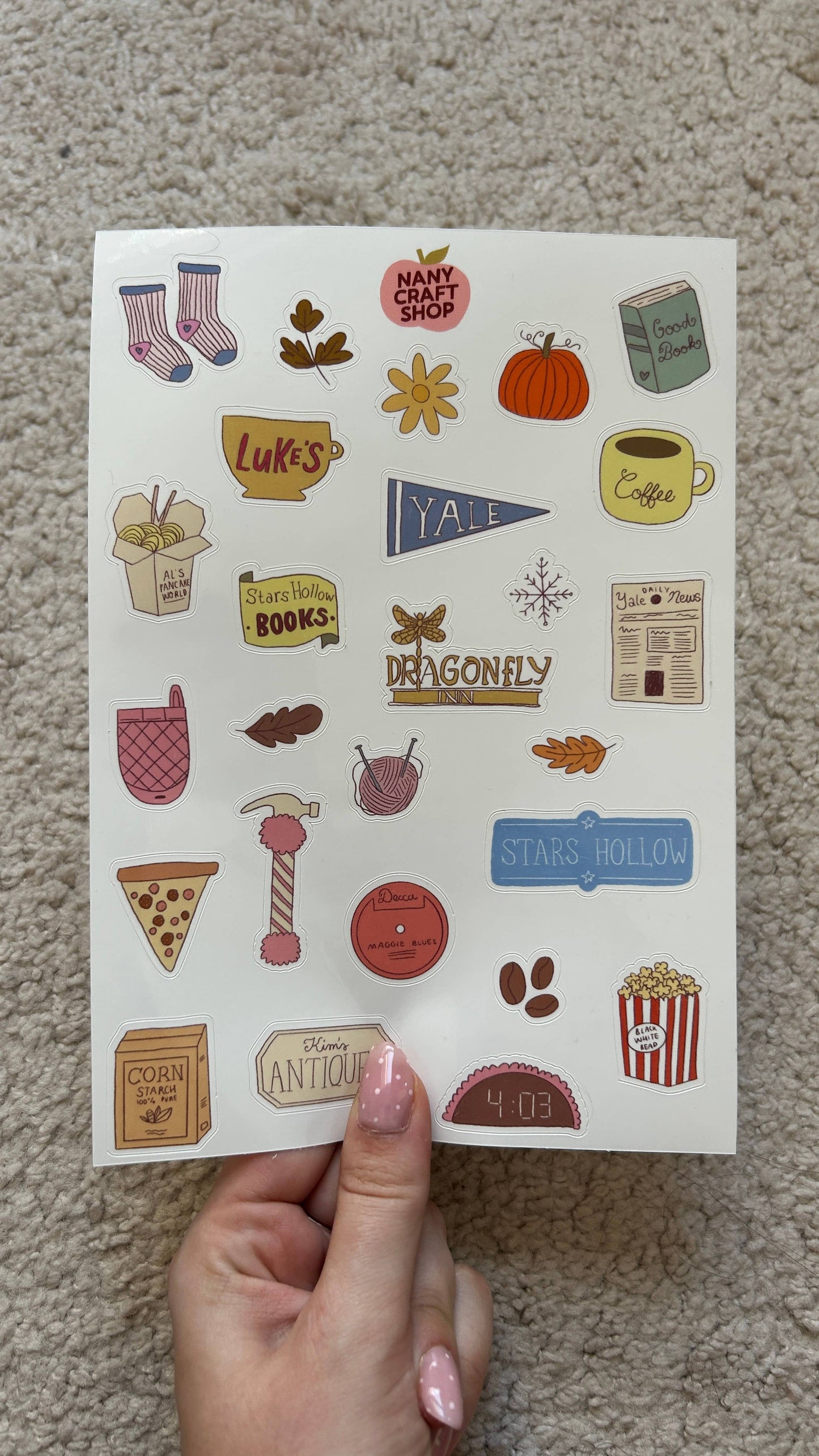 Planche de stickers - Gilmore Girl