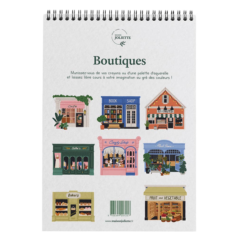 Carnet de coloriage - Boutiques