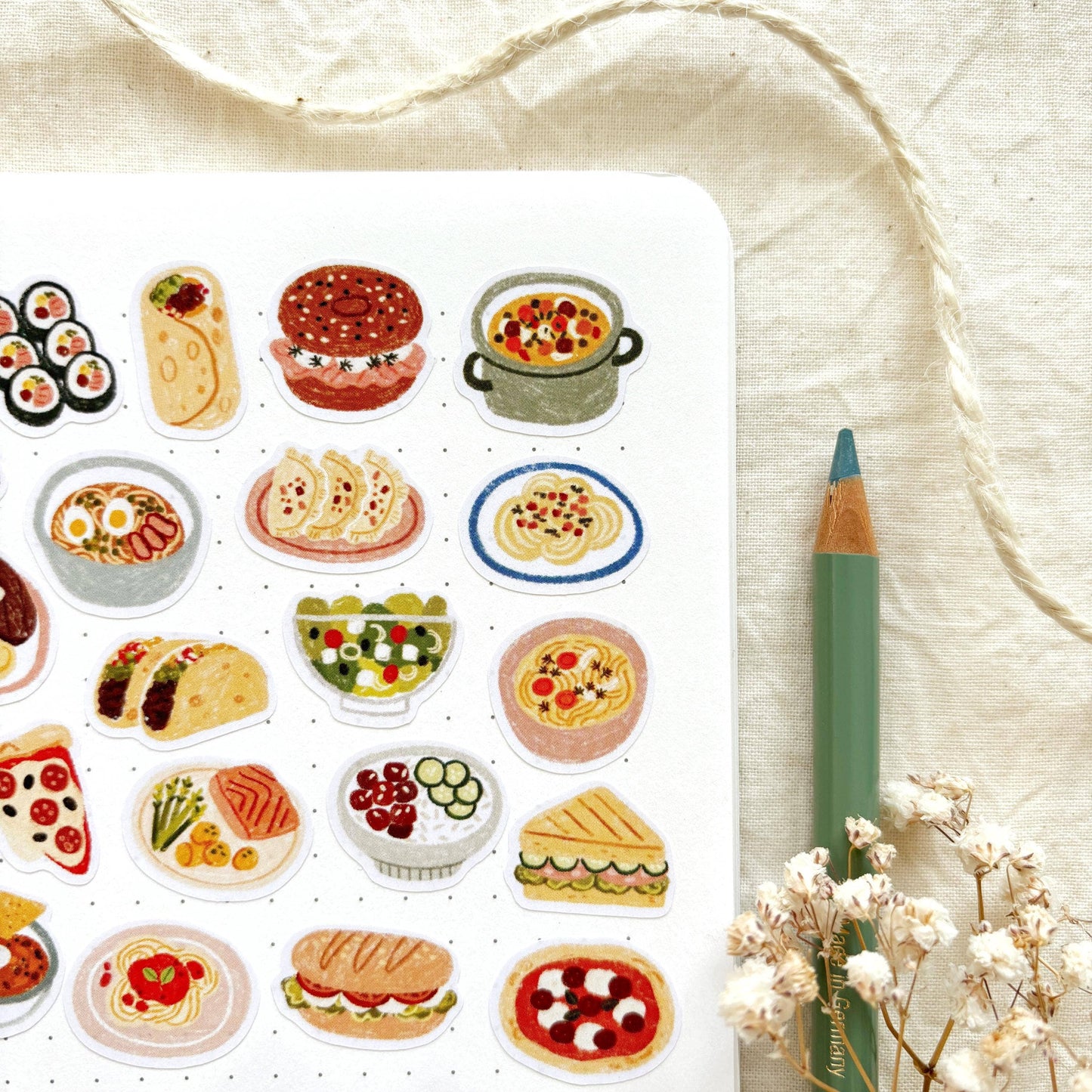 Planche de stickers - Heure du dîner