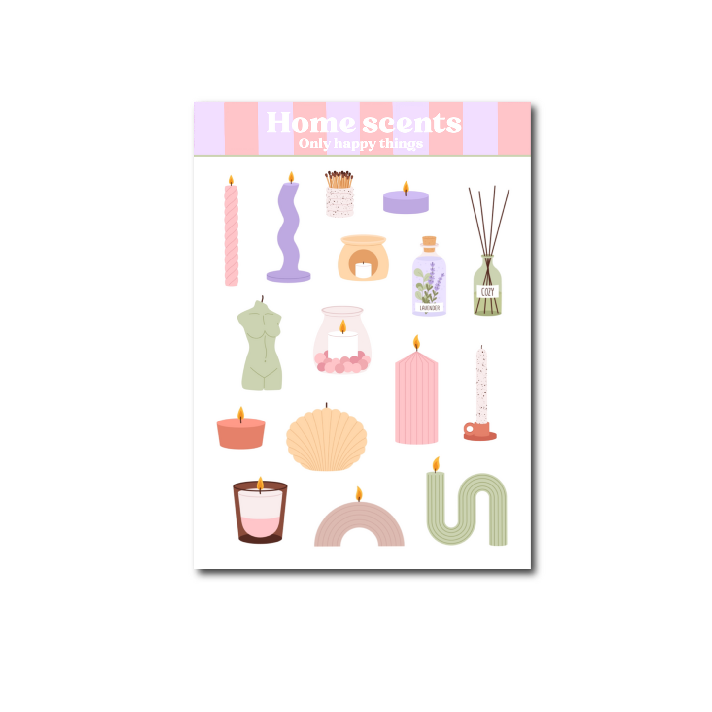 Planche de stickers - Home Scents
