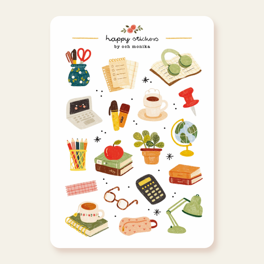 Planche de stickers - Bureau