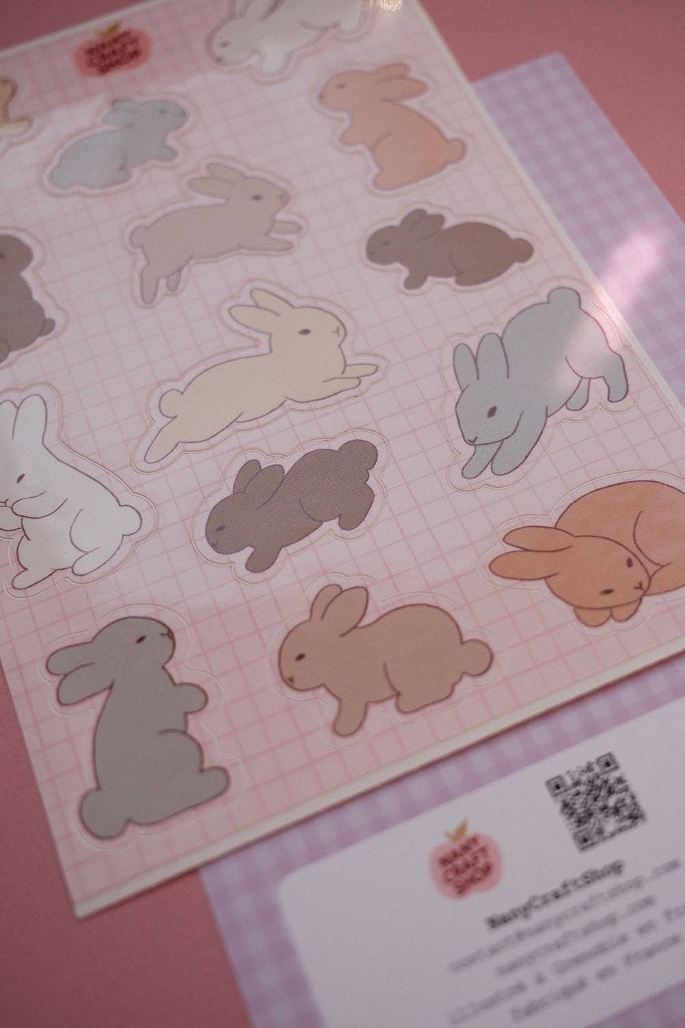 Planche de stickers - Mini-Lapins