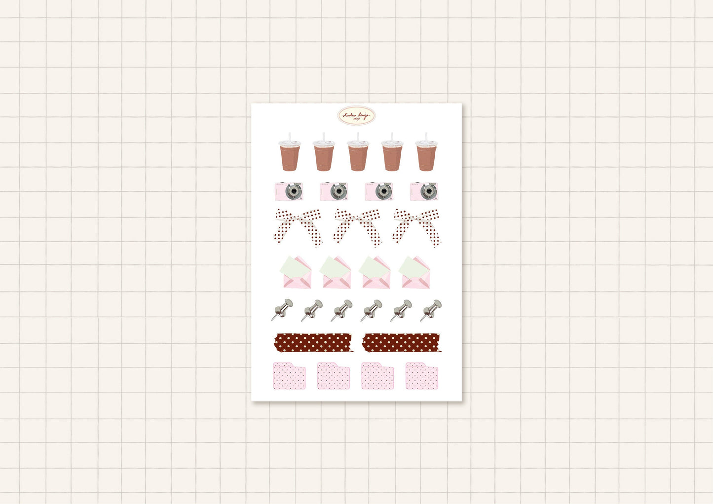 Planche de stickers - Journal Essentials