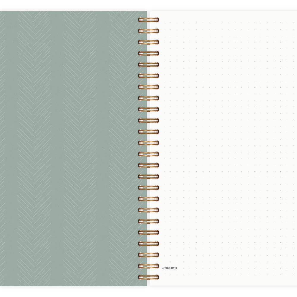 Carnet à spirales vierge - Motifs chevrons