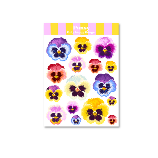Planche de stickers - Pansy
