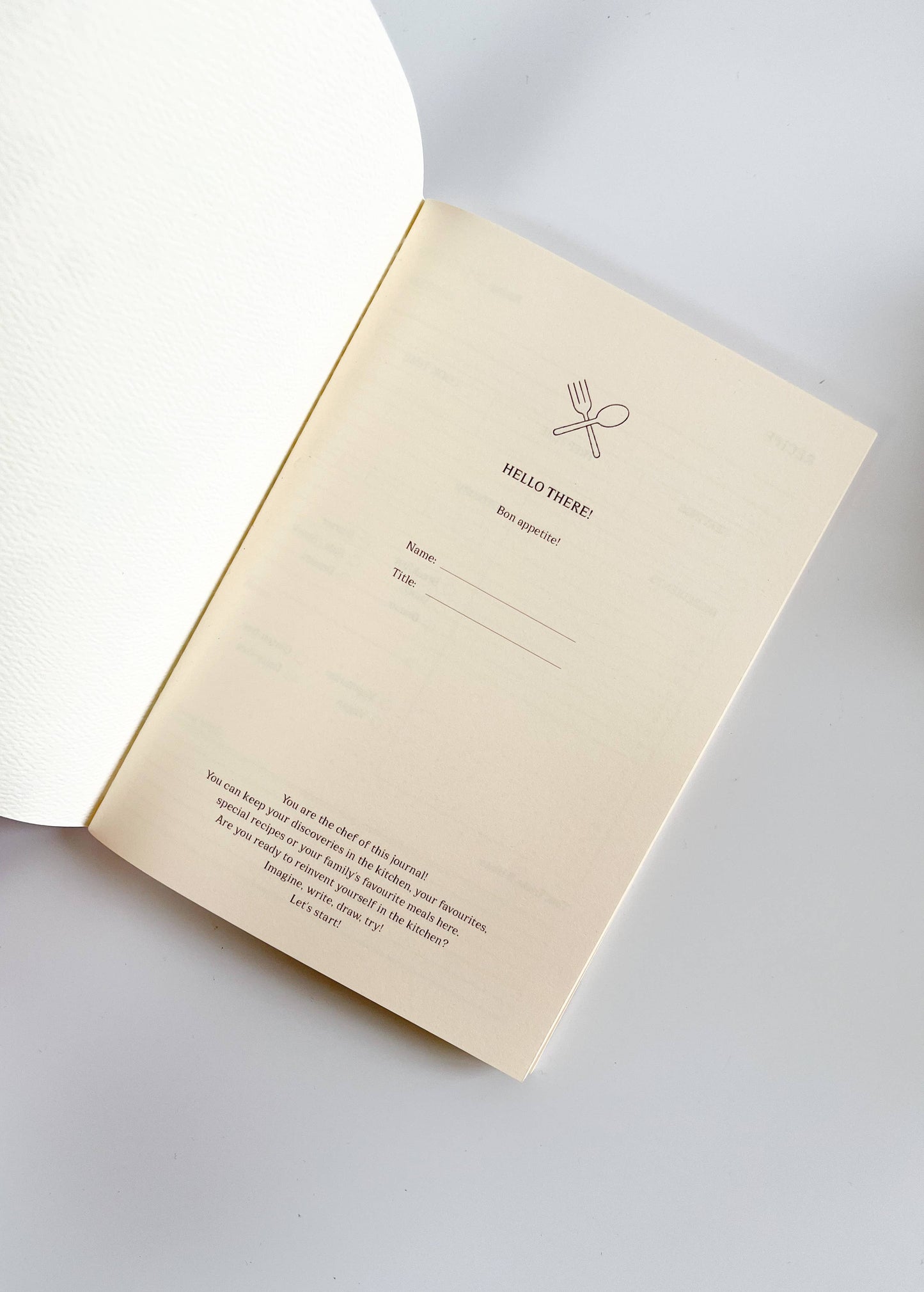 Carnet de recettes - Fin Studio