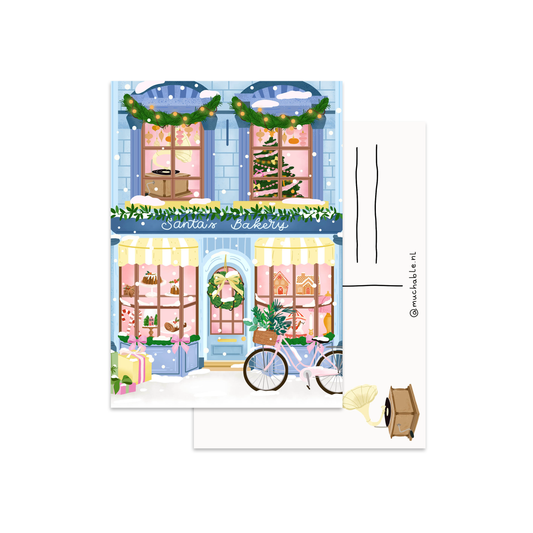 Carte de Noël - Boulangerie