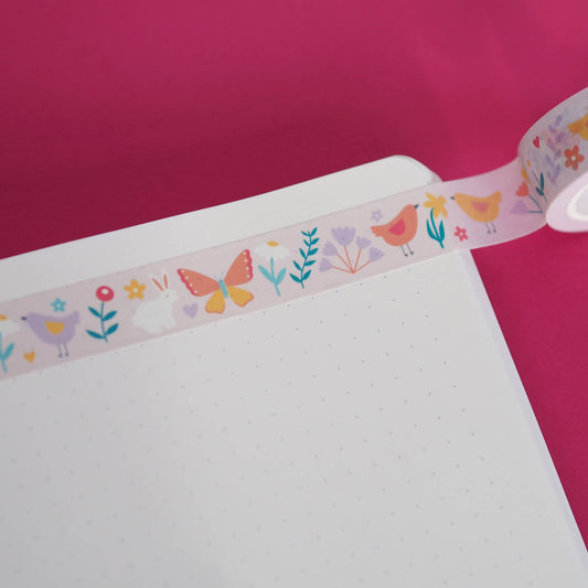 Washi Tape -  Spring Animals and Flowers