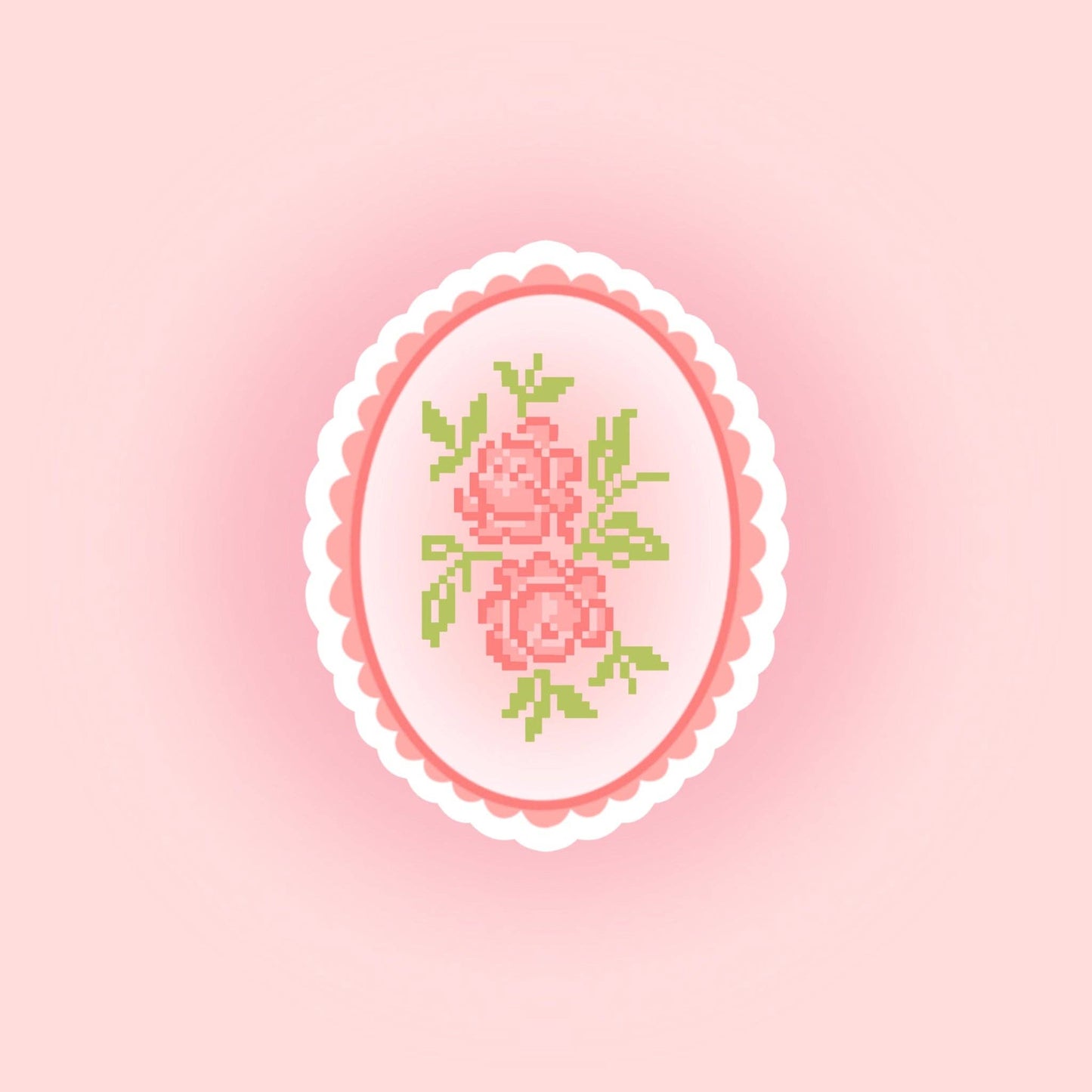 Sticker - Médaillon Fleur