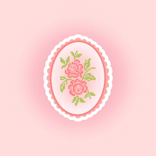 Sticker - Médaillon Fleur