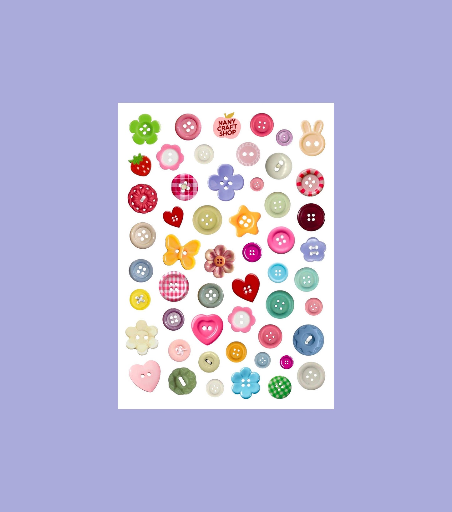 Planche de stickers - Boutons