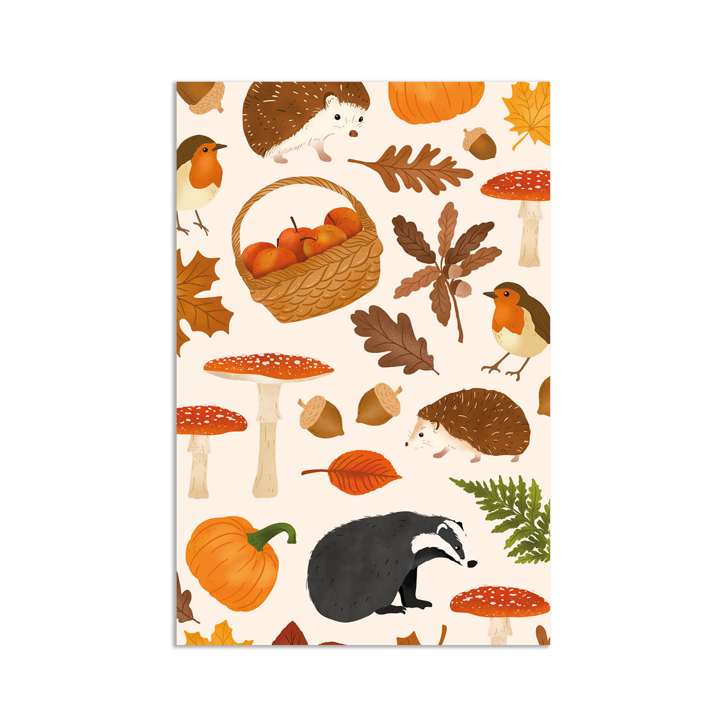 Mini-Carte - Animaux d'automne