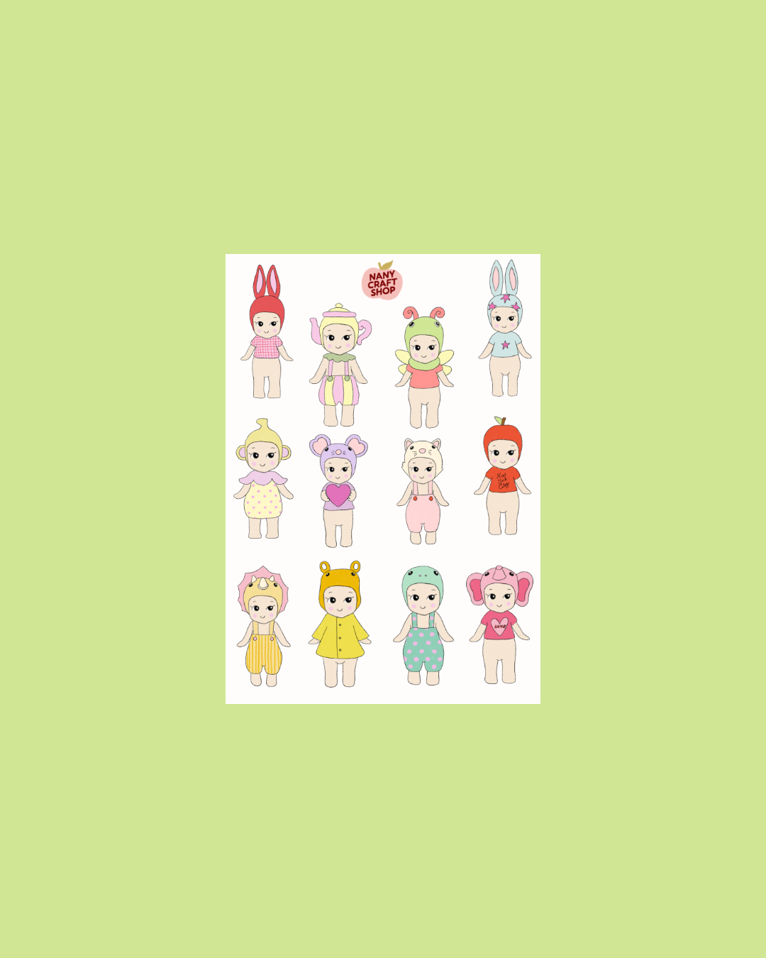 Planche de stickers - Baby Entier