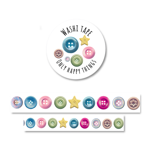 Washi Tape - Boutons