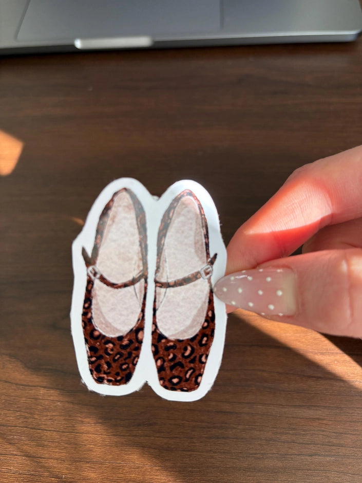 Sticker - Ballerines Léopard