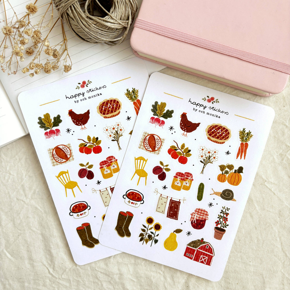 Planche de stickers - Campagne