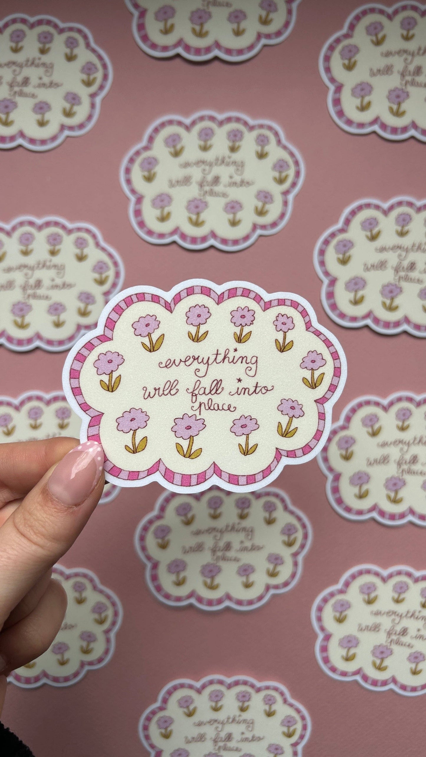 Sticker - Nuage Fleurs XL