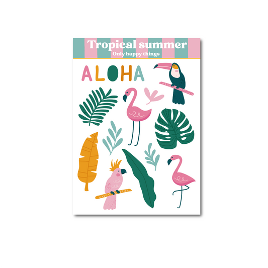 Planche de stickers - Tropical Summer