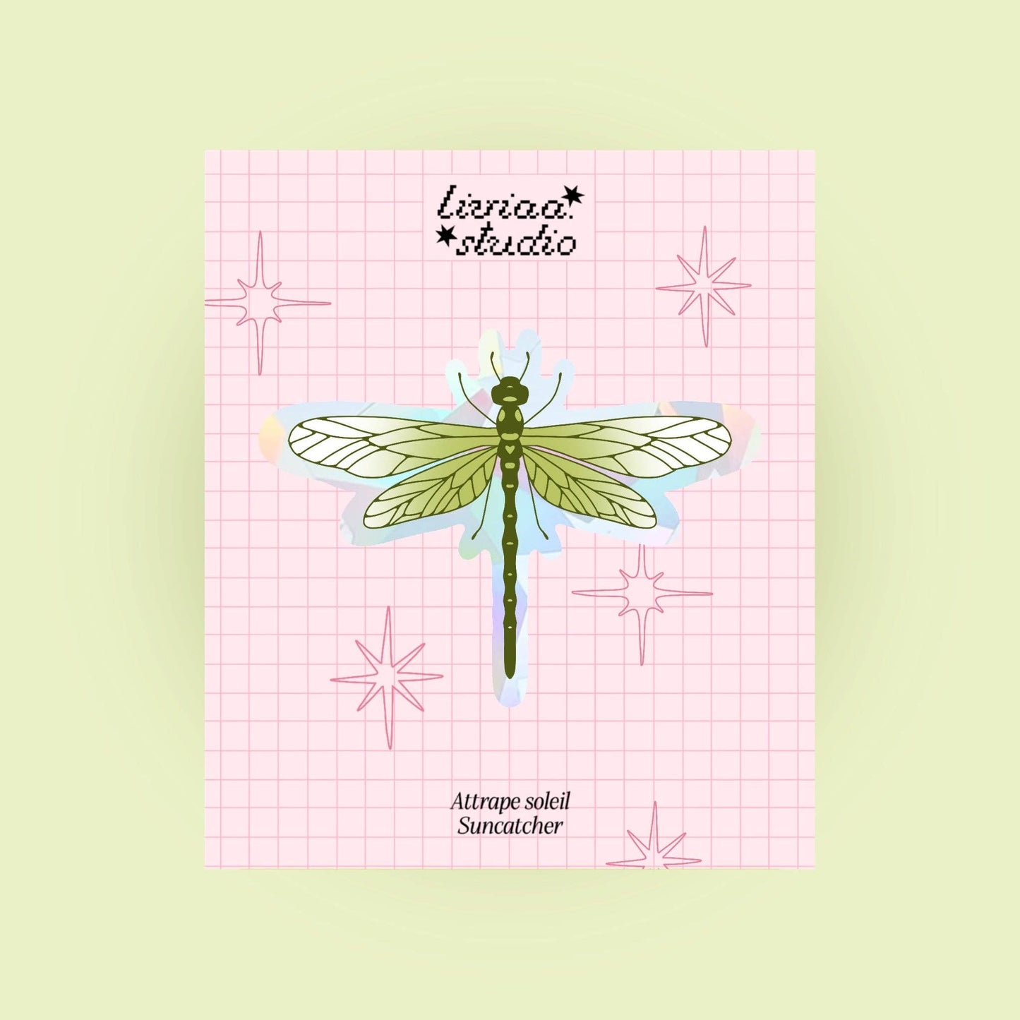 Sticker Sun Catcher - Libellule