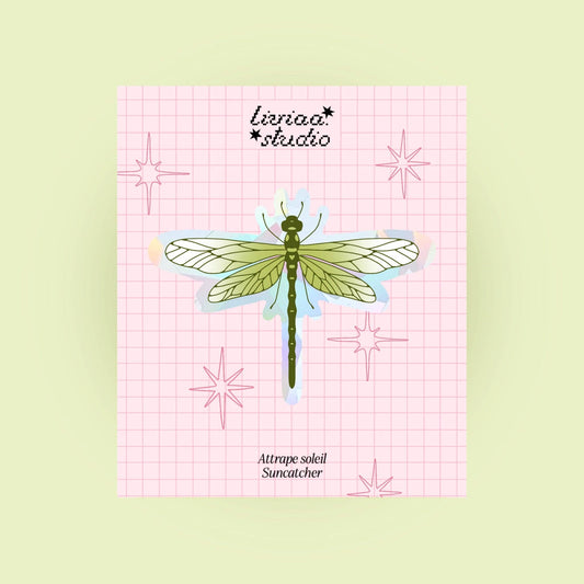 Sticker Sun Catcher - Libellule