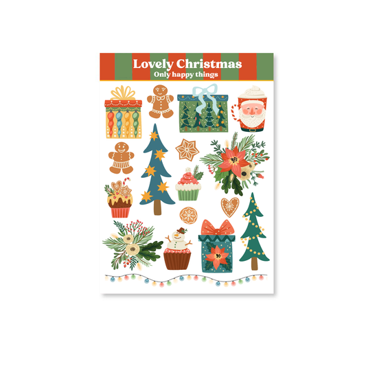 Planche de stickers - Joyeux Noël