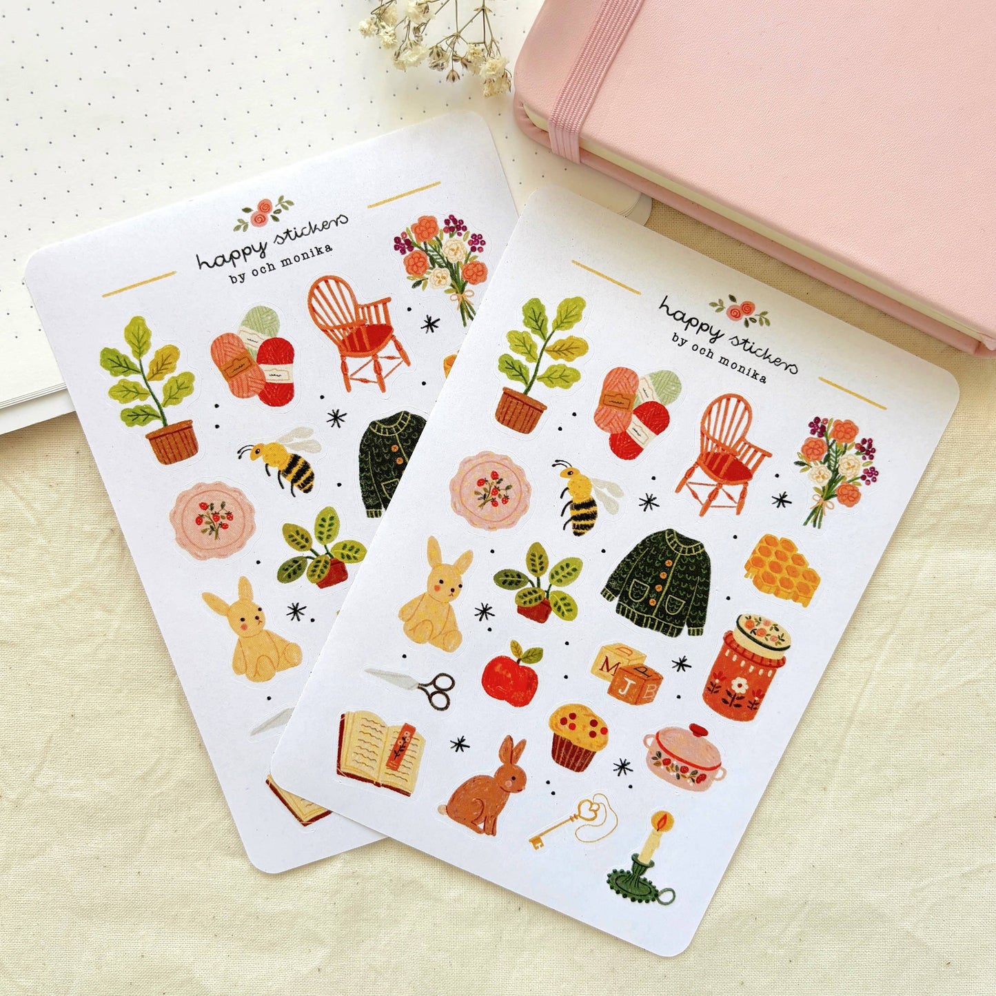 Planche de stickers - Douce après-midi